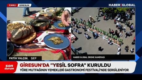 Giresun’da “yeşil sofra” kuruldu