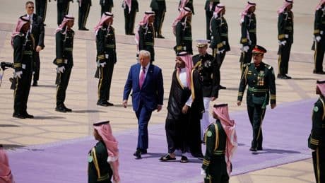 Donald Trump gets the Royal treatment in Riyadh, as he seeks it back home