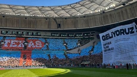 Bursaspor tribünlerinin koreografi şovu!