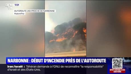 Narbonne: début d'incendie près de l'autoroute A9