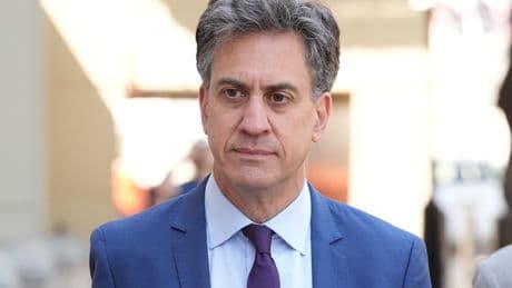 Miliband says Farage trying to ‘airbrush history’ over UK’s fossil fuel reliance