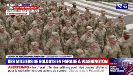 Des milliers de soldats défilent dans la capitale fédérale des États-Unis pour la parade militaire