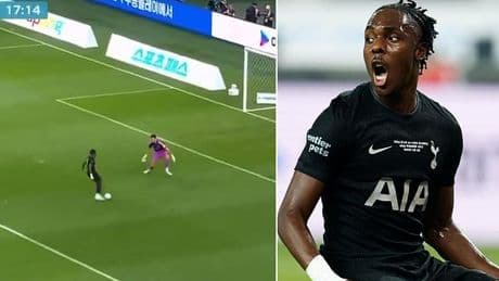Mathys Tel makes shocking mess of golden one-on-one chance for Tottenham in Newcastle friendly