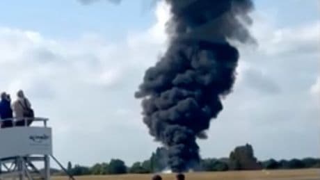 Fireball erupts after Southend plane crash sending plumes of smoke into sky