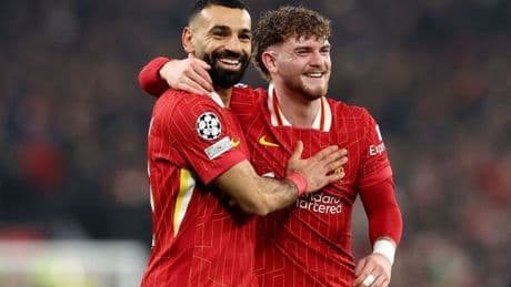 Harvey Elliott snubs Mo Salah in awkward answer as Liverpool exit looms