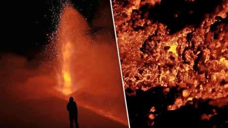Spectaculaire beelden: Etna in Italië komt tot uitbarsting