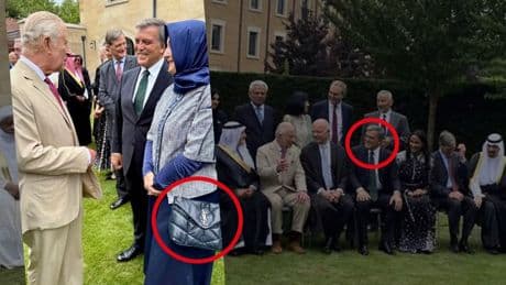Abdullah Gül'ün eşinin çantası İngiltere'de gündem oldu