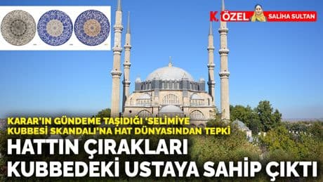 Hattın çırakları kubbedeki ustaya sahip çıktı