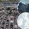 The slow road to summer! 2.7million drivers hit the roads on Frantic Friday as families head on holidays with hour-long queues at Dover, Heathrow terminal evacuated and chaos on trains