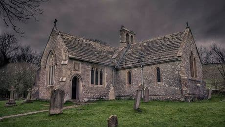 UK abandoned wartime village frozen in time where empty terrace houses sit
