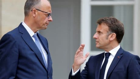 Macron et Merz à Berlin : surtaxes US et défense au menu