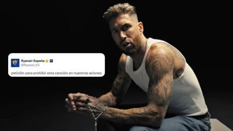 Ramos vacila a Ryanair y le devuelve el ataque: "¿Habéis puesto ya altavoces en vuestros aviones?"