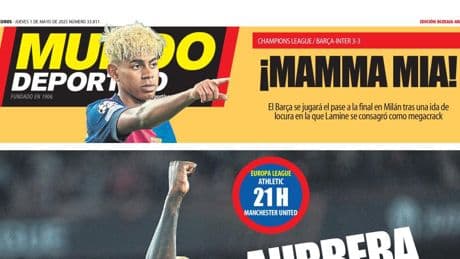 Portada de hoy de la Edición Bizkaia-Araba de Mundo Deportivo