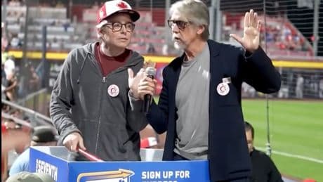 Matthew Broderick and Alan Ruck have a ‘Ferris Bueller’s Day Off’ sing-along at ballpark