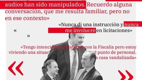 Las frases de Ábalos en el Supremo: «Hay un audio sobre señoritas que me ha hecho mucho daño público»