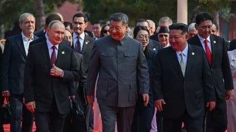 Trump claims Xi and Putin put on ‘impressive’ parade ‘hoping I was watching’