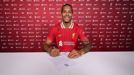 Virgil van Dijk follows Mohamed Salah in signing new Liverpool contract