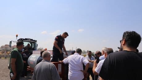 Eskişehir Büyükşehir itfaiyesinden kırsal mahallelerine yangın tankeri eğitimi