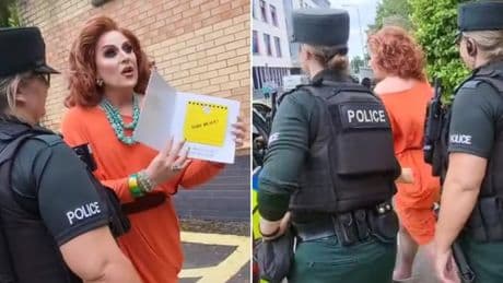 Drag queens being loaded into police cars after storytellers protest sets ‘terrible precedent’, RuPaul star