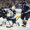 Blues score 3 goals in 2:13 of the second period to beat Jets 5-2 and force a Game 7