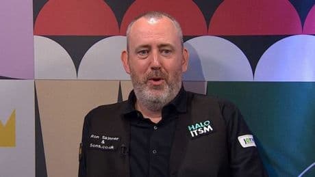 Mark Williams apologises for swearing in live TV interview on the BBC after reaching World Snooker Championship final