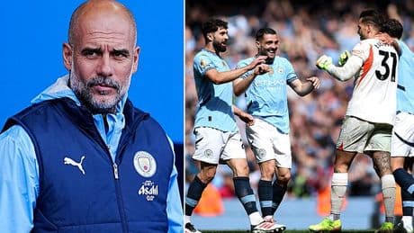 Man City dealt a blow as star suffers injury setback that could keep him out for another TWO months - leaving Pep Guardiola short ahead of start of the season