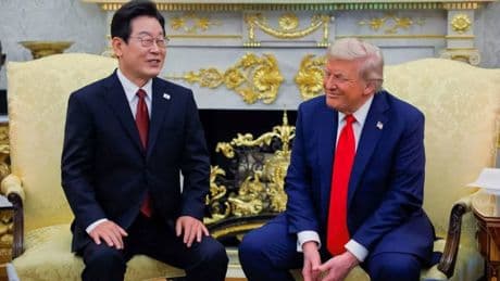 Güney Kore Başkanı Lee ve Trump ilk kez yüz yüze görüştü