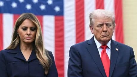 Donald Trump health fears as one side of face 'completely drops' at 9/11 event