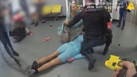 Officer at centre of Manchester Airport ‘assault’ says Taser push on mother’s face ‘justified’