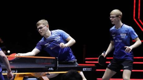 Mondiaux de tennis de table: les frères Lebrun se contentent du bronze