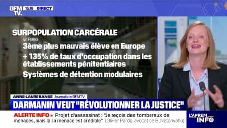 Sursis, peines courtes, moyens...Comment Gérald Darmanin veut "révolutionner la justice" avec son projet de loi?
