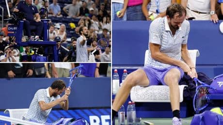 Daniil Medvedev fined over $42,000 for on-court US Open meltdown