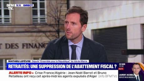 Supprimer l'abattement fiscal des retraités: "Je voterai contre", déclare Mathieu Lefèvre (Ensemble)