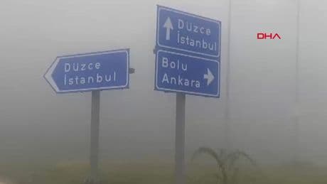 Bolu Dağı’nda yoğun sis