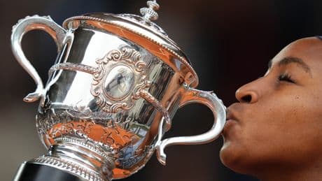 AP PHOTOS: Coco Gauff's emotional triumph at the French Open final