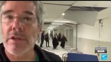 Gaza: UK surgeon shares footage of hospital after Israeli strike