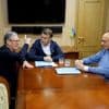Macron, Merz en Starmer aangekomen in Kiev