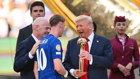 Trump met with boos, cheers at FIFA Club World Cup final