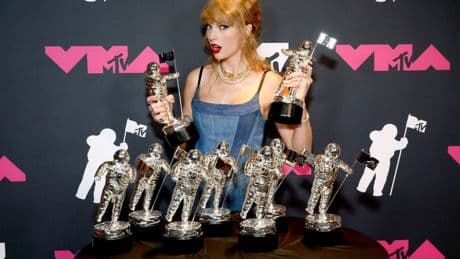 Taylor Swift Skips  2025 VMAs, Stays Tied For Record Wins