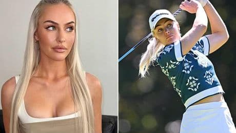 Glamorous golf star Charley Hull shows off brutal injury after freak accident in parking lot