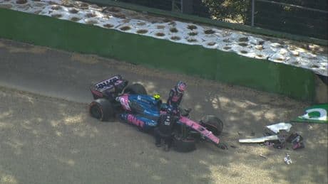 Colapinto se estrella en Tamburello... y Mick Doohan le ataca