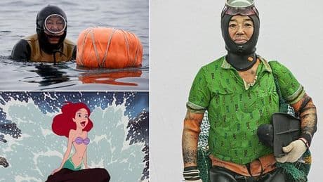 Meet the real-life MERMAIDS: South Korean female sea-divers swim 65ft to the ocean floor and back without breathing apparatus for six hours a day...until they are 90