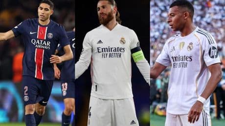 Los jugadores que han vestido las camisetas del Real Madrid y PSG