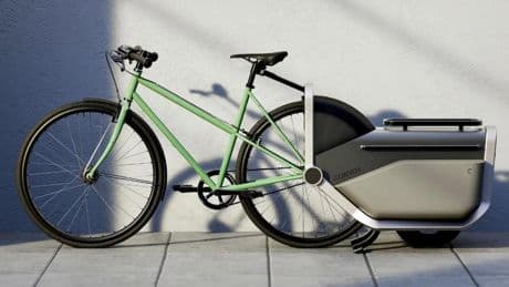 El remolque eléctrico que empuja la bici, lleva niños y te carga la compra