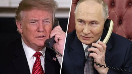 Trump belde Poetin: 'reactie op aanval luchtbases kan niet uitblijven'