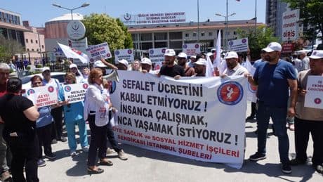 İstanbul'da sağlık işçileri sefalet ücretini kabul etmiyor: Hakkımız olanı istiyoruz