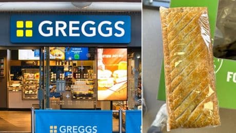 Man finds ‘monster’ foot long Greggs steak bake