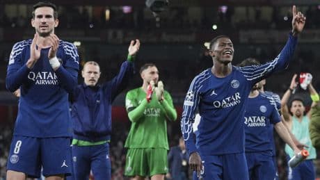 Ligue des champions: le PSG réussit un gros coup sur la pelouse d’Arsenal en demi-finale aller