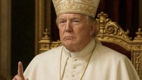 Trump publica una foto vestido de Papa en plena cuenta atrás para el cónclave