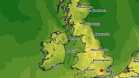 New UK weather maps show exact date and time 27C scorcher to hit Brits